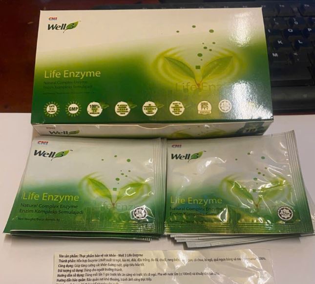 Well 3 Life Enzyme tăng cường sức khỏe đường ruột giúp tiêu hóa tốt