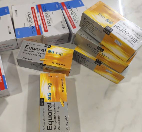 Thuốc Equoral 25mg Teva – Dự phòng thải ghép sau ghép tạng (50 viên)