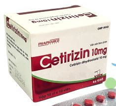 Cetirizin 10mg Phapharco (H/100 viên)