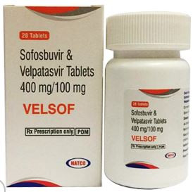 Thuốc điều trị viêm gan C mạn tính Velasof 400mg/100mg hộp 28 viên