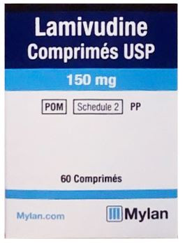 LAMIVUDINE COMPRIMES USP MYLAN 150MG 60 VIÊN