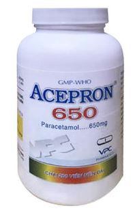 Thuốc Acepron Codein Pharimexco điều trị các cơn đau vừa và nặng