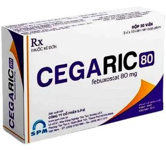 Thuốc Cegaric 80mg - điều trị tăng acid uric máu mãn tính