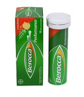 Viên nén sủi bọt Berocca Performance Orange trị thiếu hụt vitamin B, C tuýp 10 viên