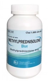Thuốc Methylprednisolone Blue 4mg Khapharco kháng viêm, điều trị rối loạn nội tiết (100 viên)