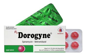 Thuốc Dorogyne Domesco điều trị các bệnh nhiễm khuẩn răng miệng cấp và mạn tính (2 vỉ x 10 viên)