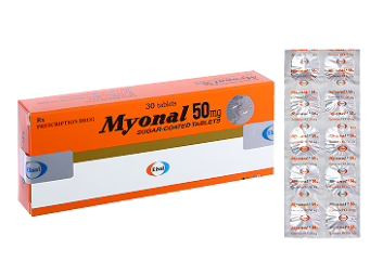 Viên nén Myonal 50mg Eisai cải thiện tăng trương lực cơ và điều trị liệt cứng (3 vỉ x 10 viên)