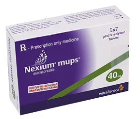 Viên nén Nexium Mups 40mg AstraZeneca điều trị trào ngược dạ dày - thực quản, loét dạ dày (2 vỉ x 7 viên)