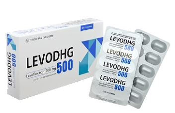 Thuốc LevoDHG 500 điều trị các chứng nhiễm khuẩn, viêm phổi, viêm tiền liệt tuyến (3 vỉ x 10 viên)