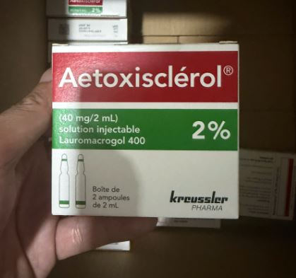 Thuốc Aetoxisclerol 2% (Lauromacrogol 400) điều trị giãn tĩnh mạch