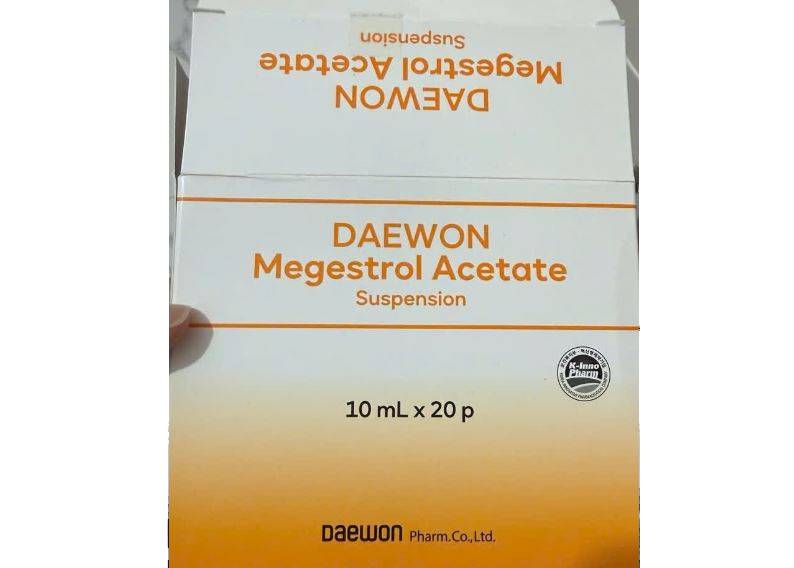 Daewon Megestrol Acetate 160mg/10ml Điều trị ung thư vú và nội mạc tử cung muộn