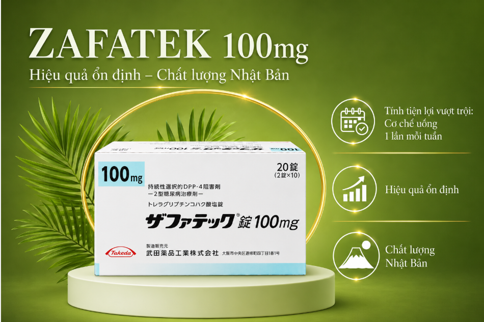 Viên uống hỗ trợ tiểu đường Takeda Zafatek