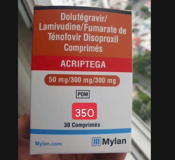 Thuốc Acriptega 50mg/300mg/300mg Mylan điều trị nhiễm virus gây suy giảm miễn dịch ở người HIV-1 (30 viên)