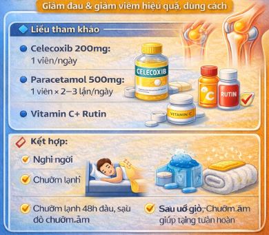 Liều Viêm Gân Viêm Bao Hoạt Dịch Giảm Đau Giảm Viêm Và Phục Hồi Đúng Cách